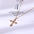 Wholesale  Bohemian Fashion Diamond Cross Earrings Necklace Set