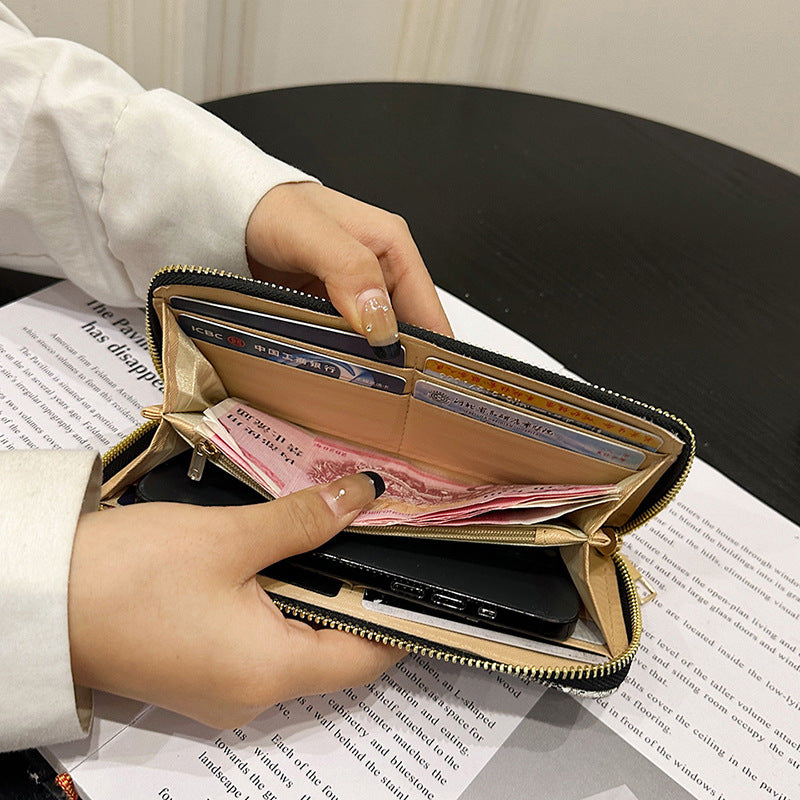 Wholesale PU Retro Pattern Long Large Capacity Wallet ACC-WT-Kuans008