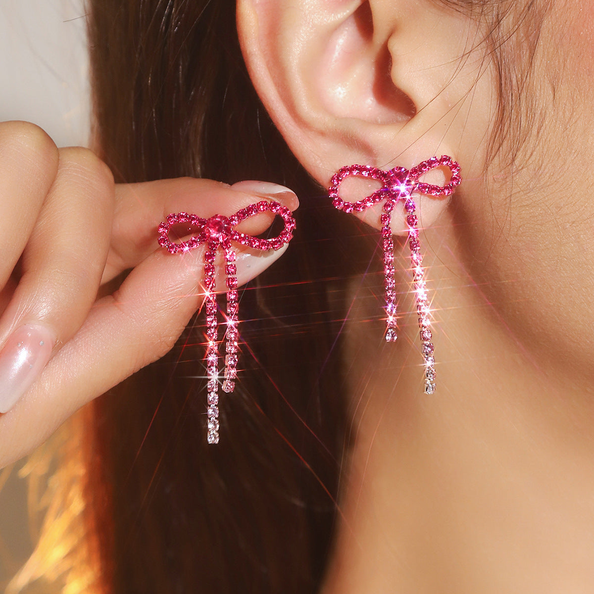 Wholesale Bow Tassel Earrings