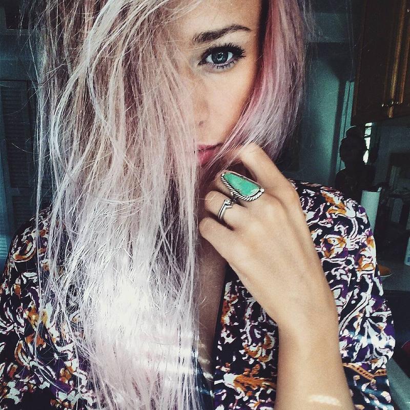 Wholesale Retro geometric teardrop-shaped inlaid turquoise pattern ring