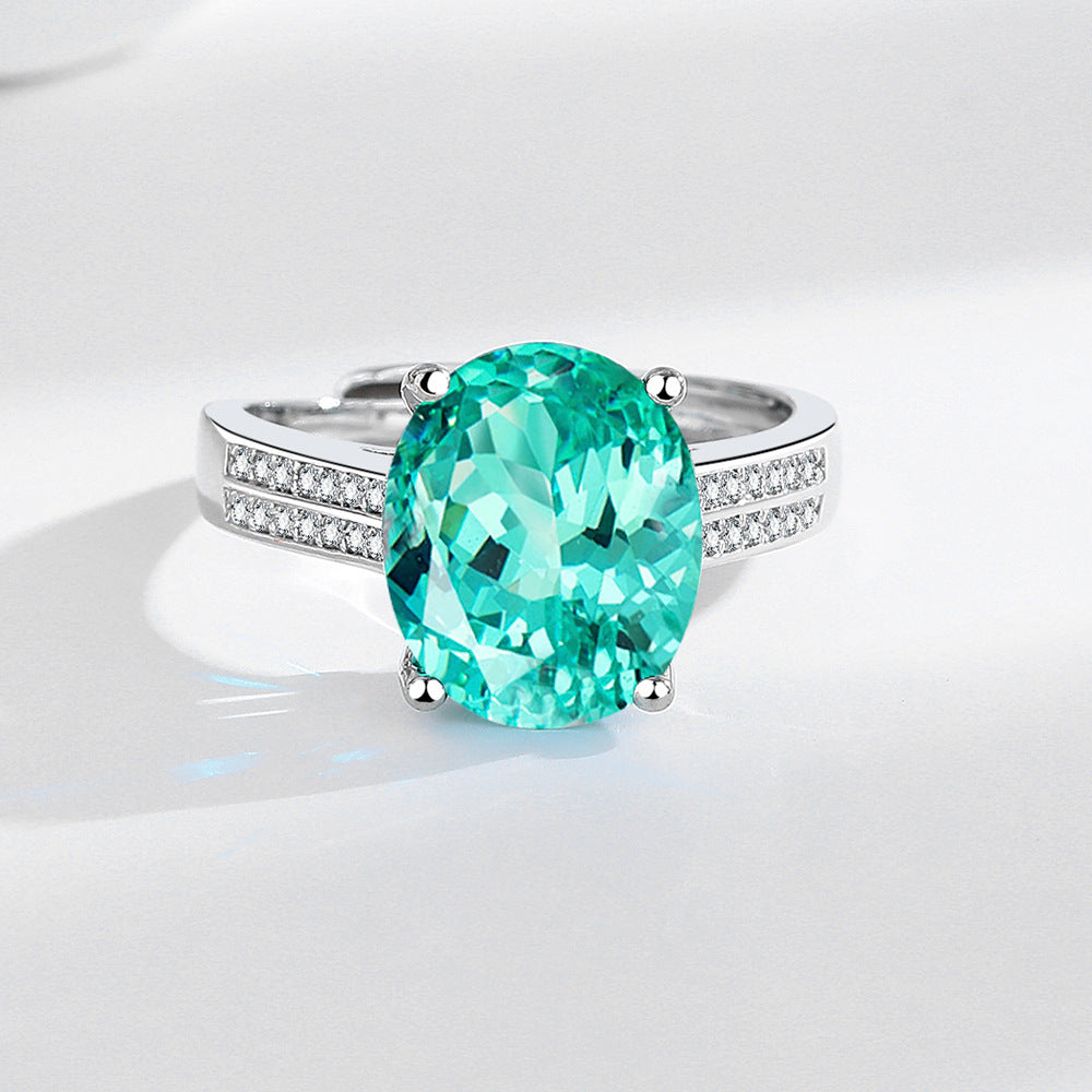 Wholesale double-row diamond zircon ring