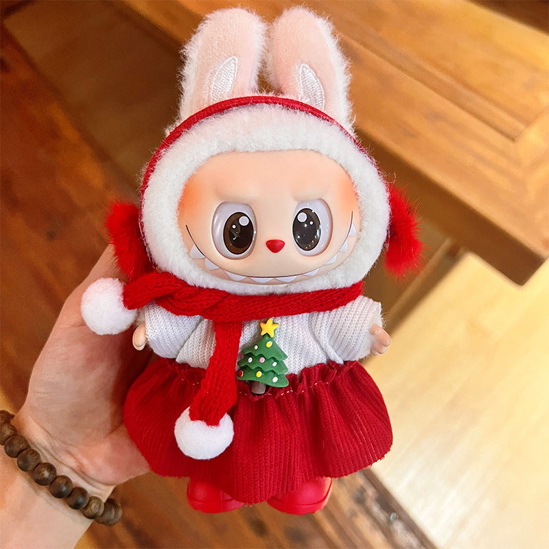 Wholesale Christmas Cute cartoon mini doll clothes