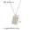 Wholesale titanium steel gold plated 18k book album love pendant zircon necklace