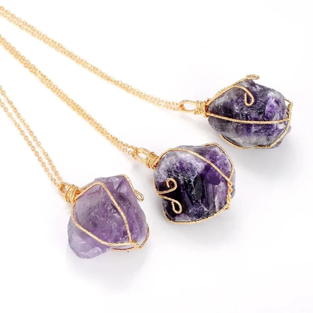 Wholesale Rainbow Tiger Eye Crystal Pendant Necklace Handmade Jewelry Accessory Gift