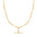 Wholesale Irregular Line Necklace Stainless Steel 18k Gold Color Protection Necklaces