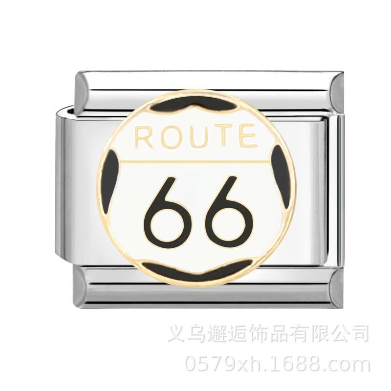 Wholesale Italian Charm Bracelet 9mm DIY Splicing Removable Stainless Steel Composable Bracelet