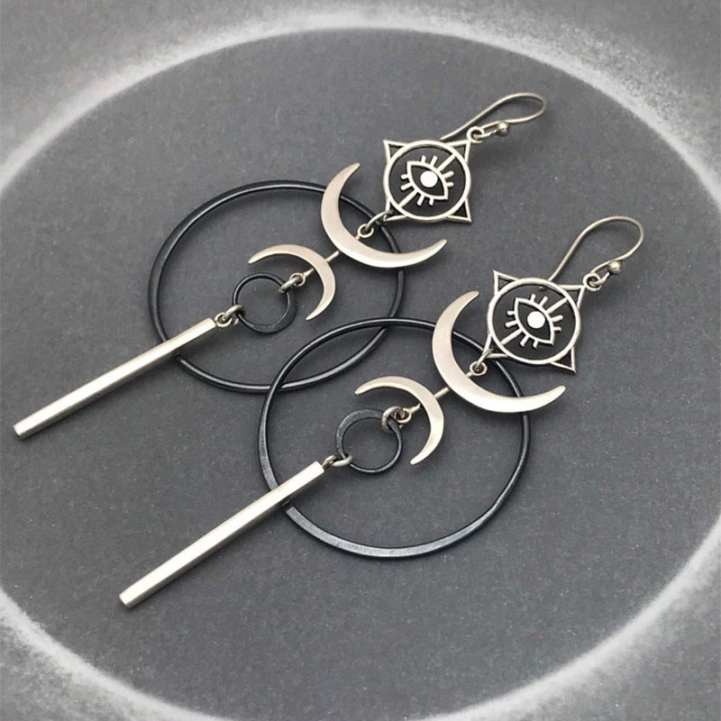 Wholesale Retro Geometric Round Handmade Earrings