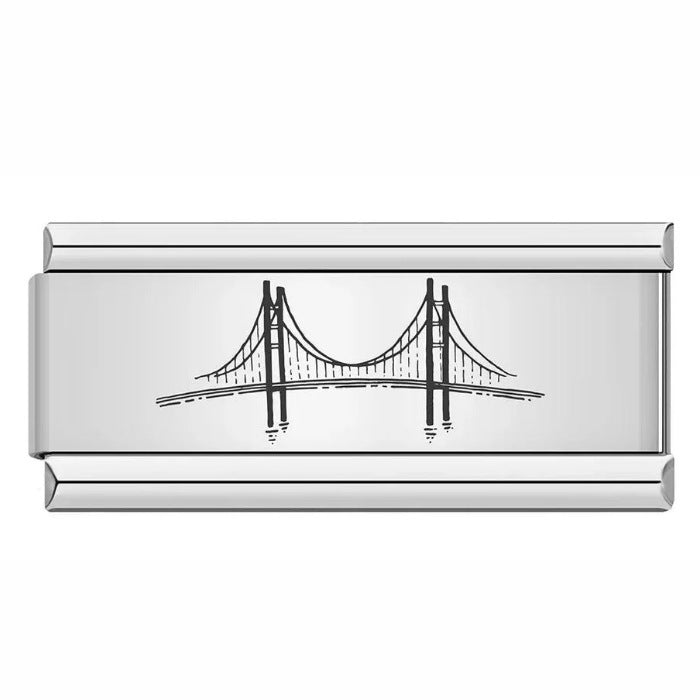 Wholesale Italian Charm Bracelet 9mm DIY Splicing Removable Long Stainless Steel Composable Bracelet