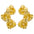 Wholesale Flower Earrings Fashion Retro All-match Metal Style Symmetrical Earrings