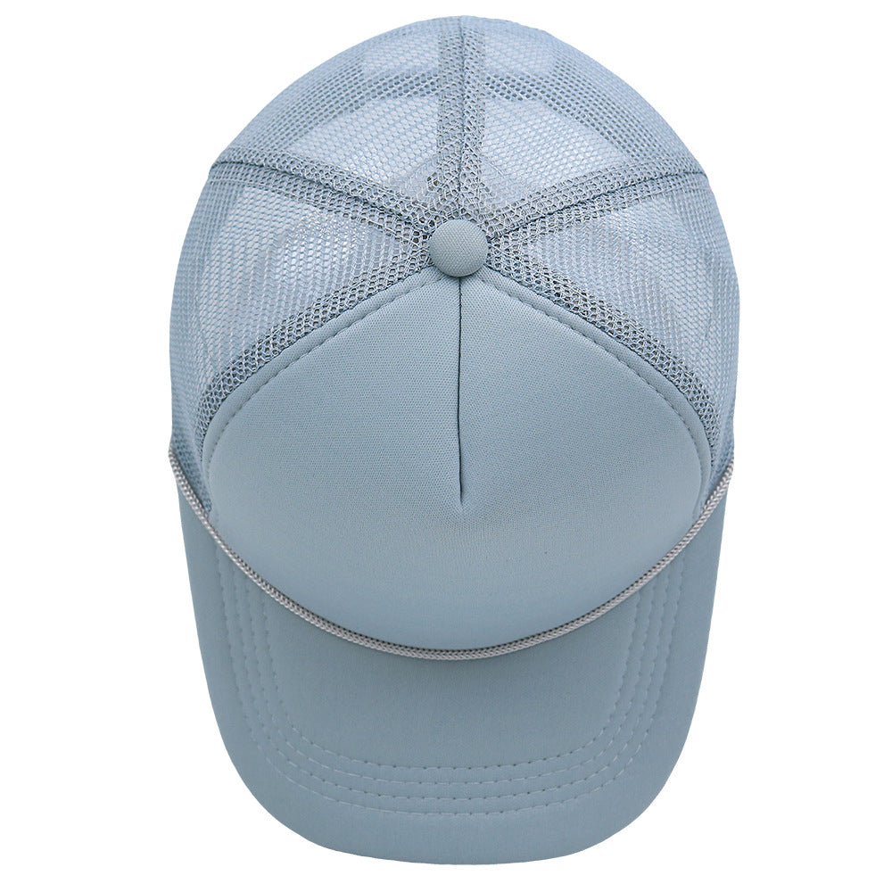 Wholesale DIY Blank Solid Color String Trucker Hat Printed Embroidery Baseball Cap ACC-HT-HaiPu005