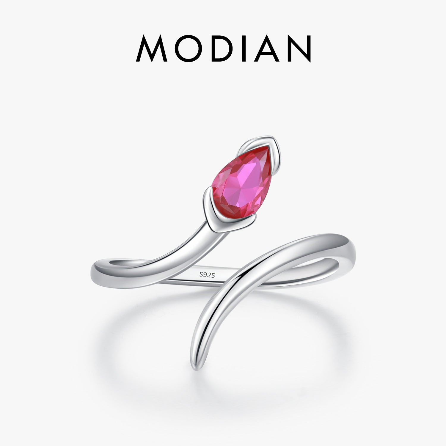 Wholesale S925 Sterling Silver Snake Ring Vintage Adjustable Finger Ring ACC-RS-MoDian006