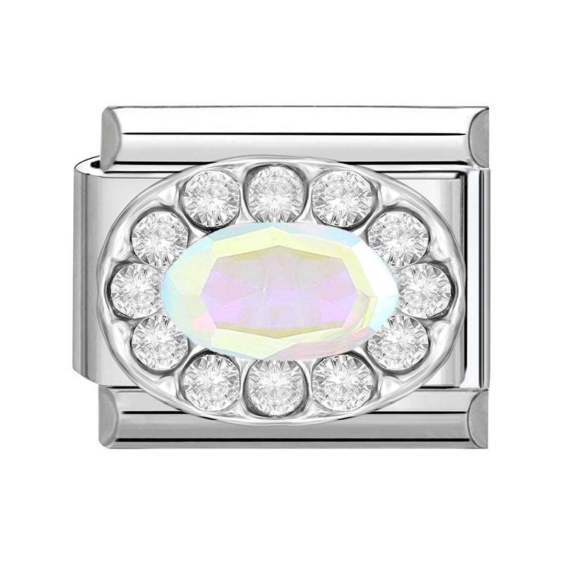 Wholesale Italian Charm Bracelet 9mm DIY Splicing Cute Creative Stainless Steel Composable Bracelet