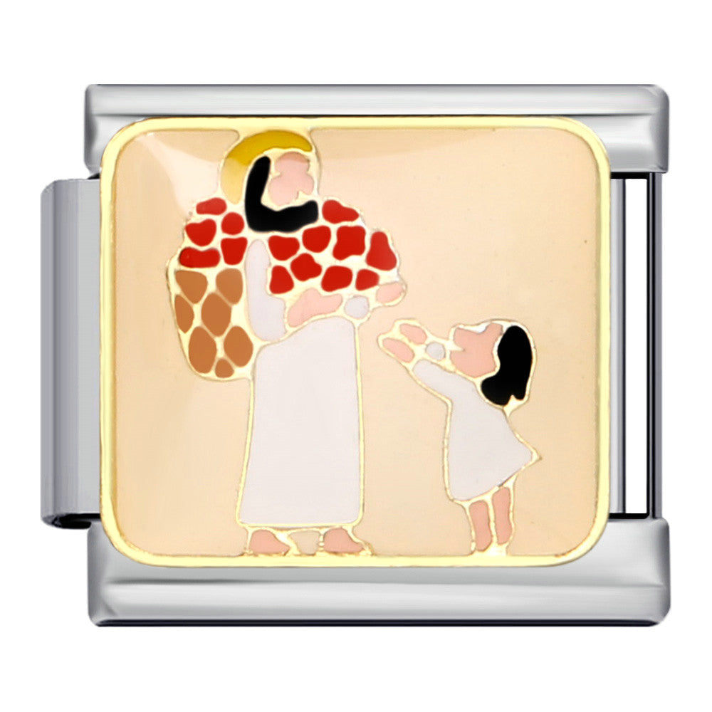 Wholesale Italian Charm Bracelet Cute cartoon character   Stainless Steel Composable Bracelet