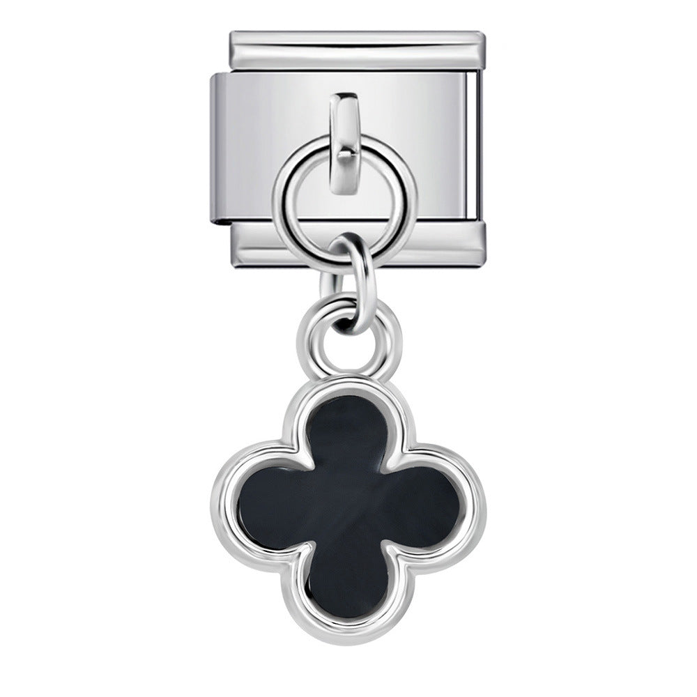 Wholesale   Italian Charm Bracelet 9mm DIY Single Hook Creative Stainless Steel Composable Bracelet