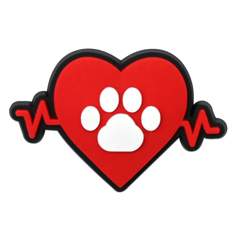 Wholesale Random 100pcs Pet Medical Series PVC Soft Rubber Shoe Buckle Decoration