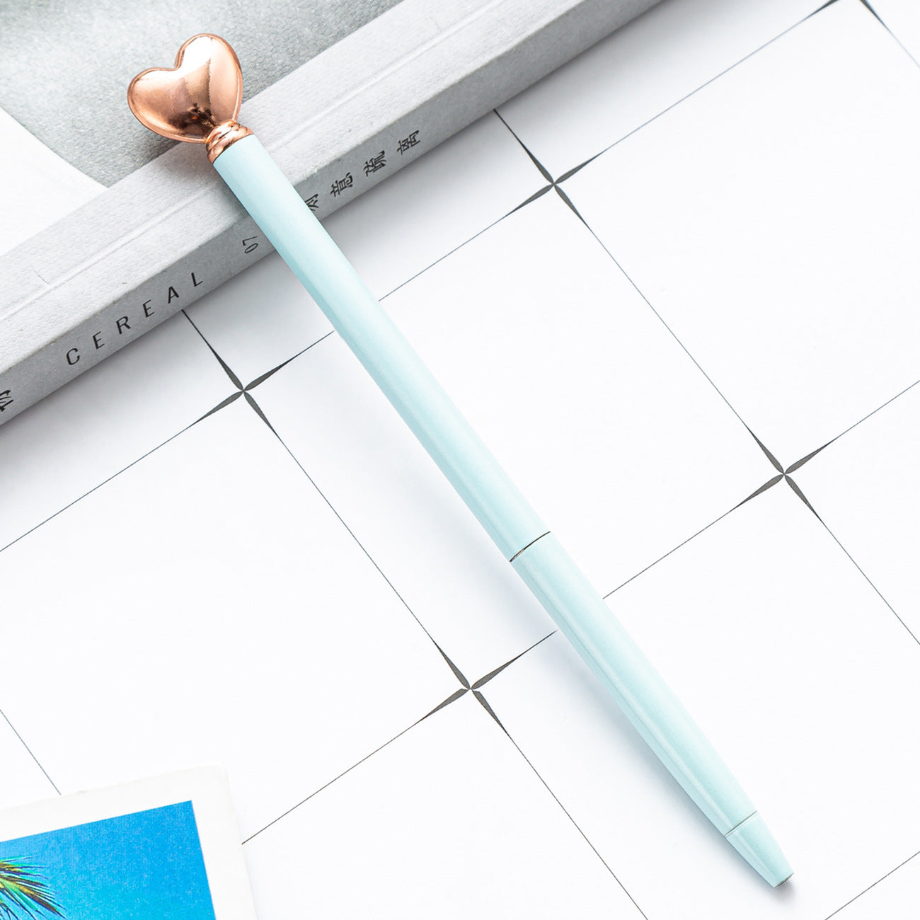 Wholesale Love Shape Ballpoint Pen Metal Pen ACC-PN-HuaHao017