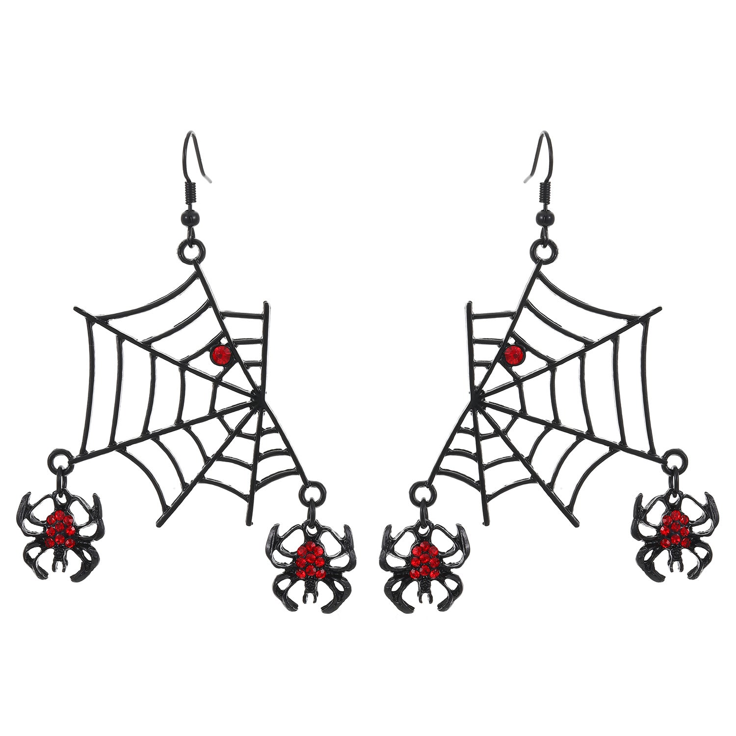 Wholesale Gothic Bat  Pendant Earrings Zinc Alloy Electroplated Glossy Black for Women' s  Jewelry Accessory