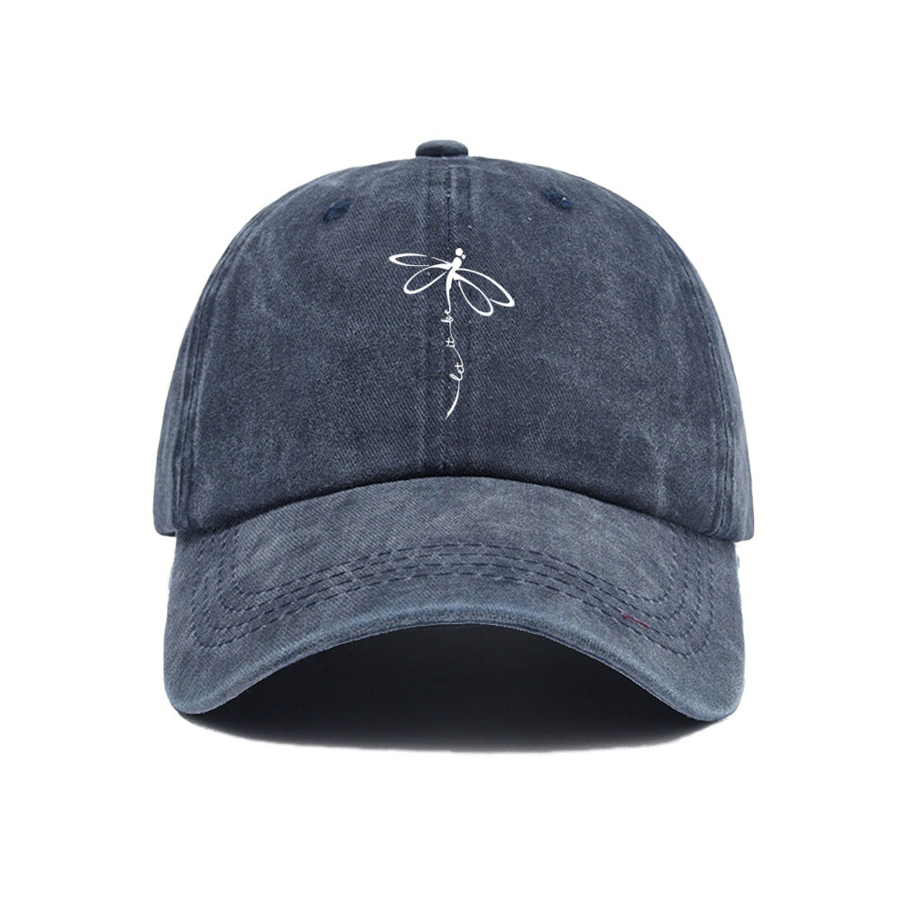 Wholesale Fashion dragonfly washed baseball cap