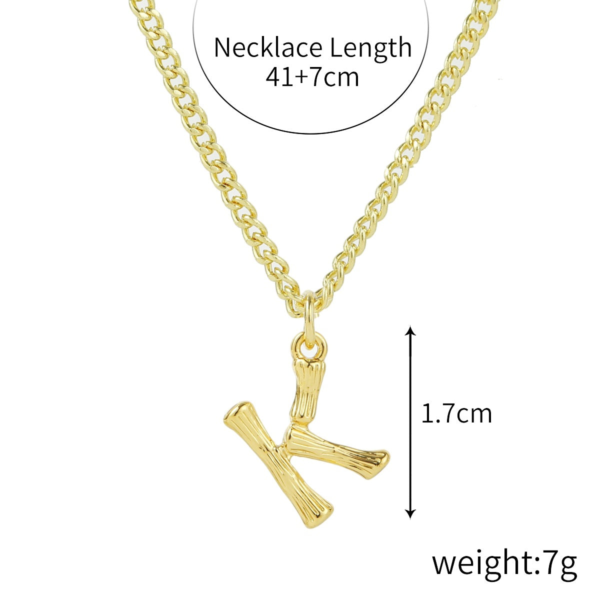 Wholesale  Love Letter Necklace 26 English  Zinc Alloy Necklaces