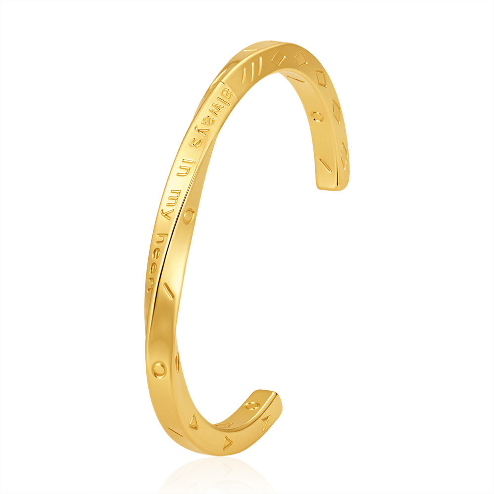 Wholesale Stainless Steel Geometric Multi Layered Irregular Retro Bracelet
