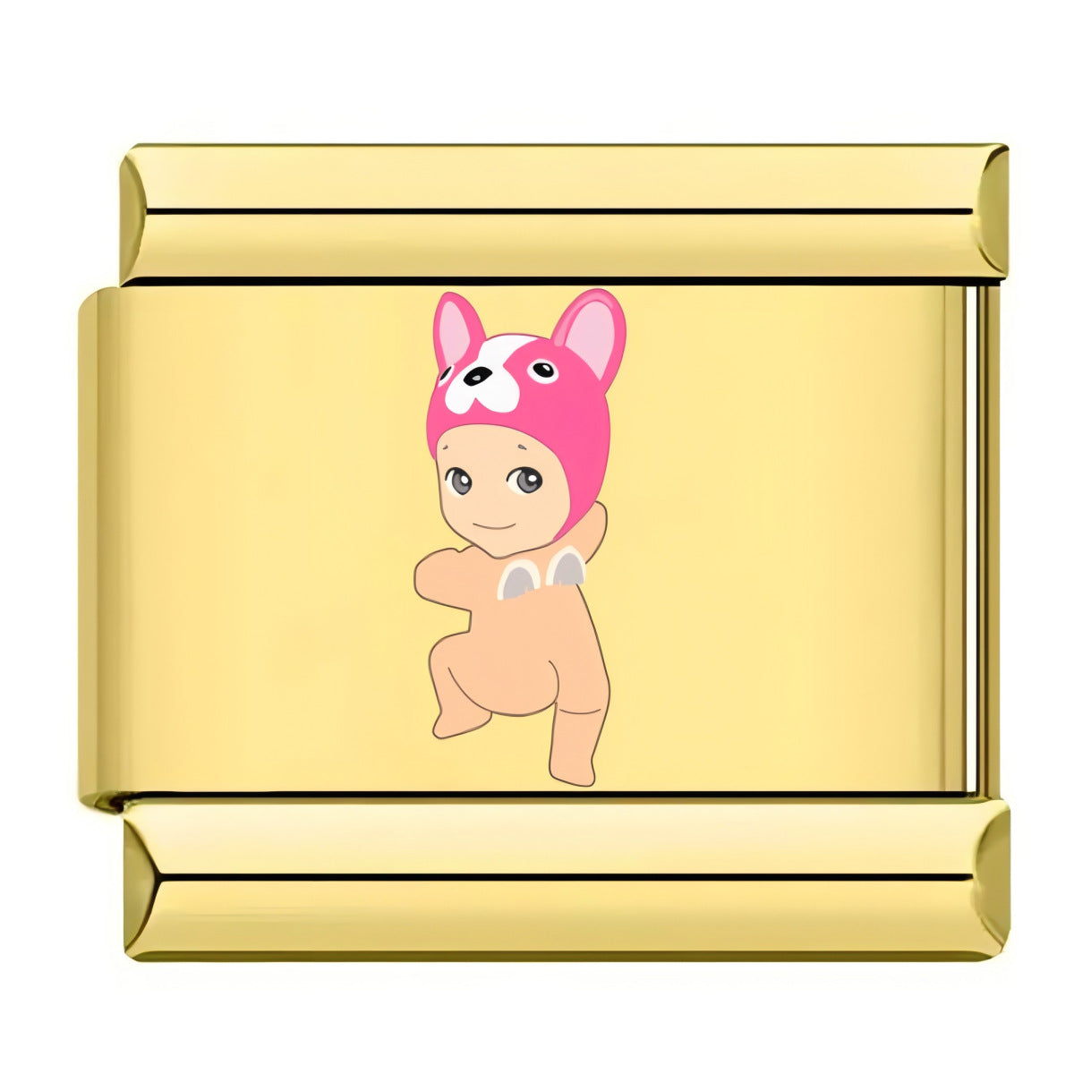 Wholesale 10pcs Italian Charm Bracelet 9mm DIY Splicing Cartoon Cute Stainless Steel Composable Bracelet