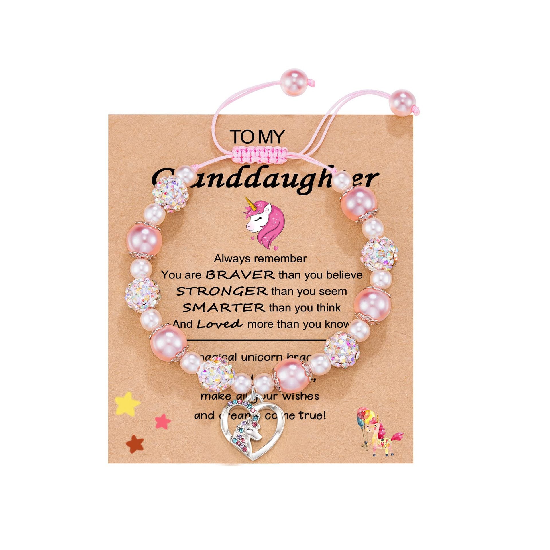 Wholesale pink bracelet alloy love unicorn pendant bracelet