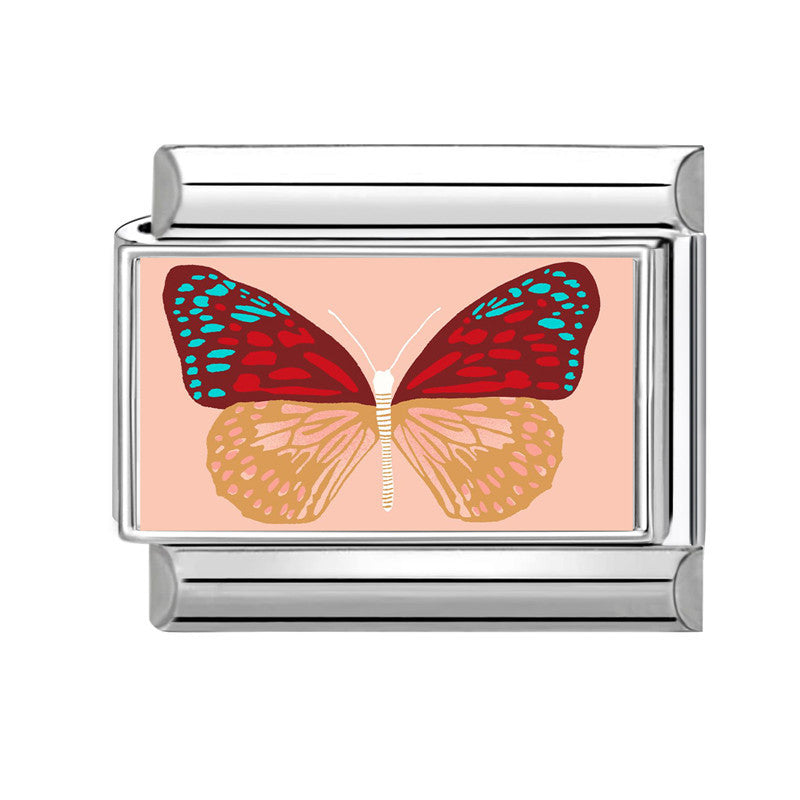 Wholesale Stainless Steel Electroplated Butterfly Modular Bracelet,  Trendy DIY Fashion Accessory for Everyday Wear