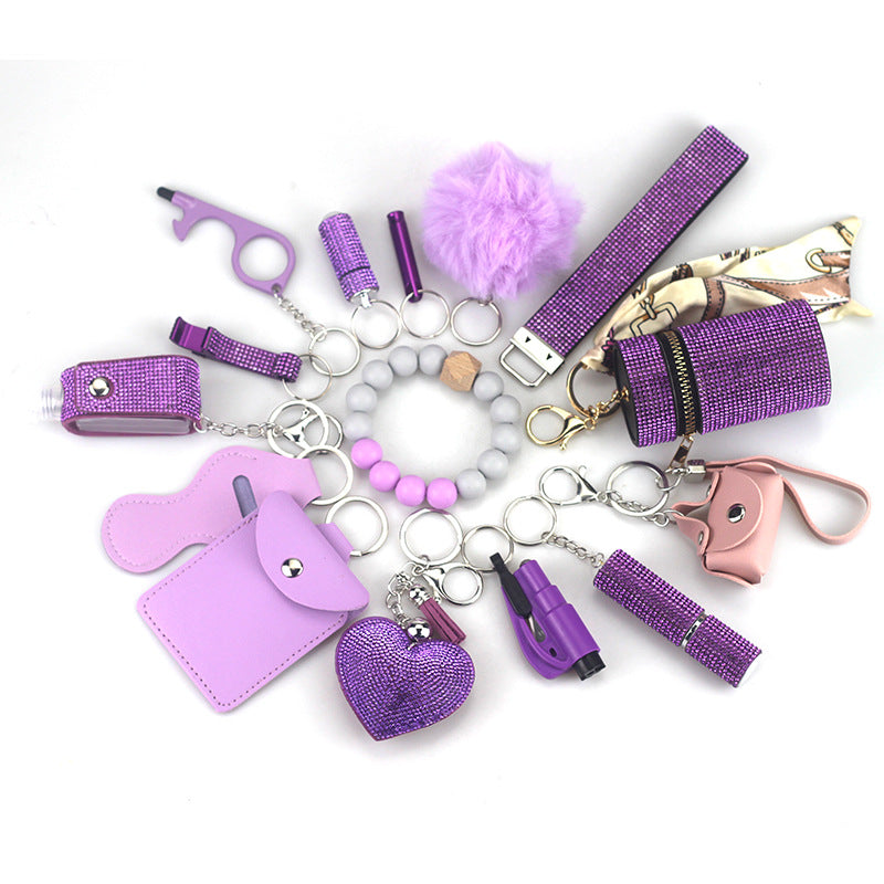 Wholesale Multifunctional 15-piece Keychain Keychains Accessories