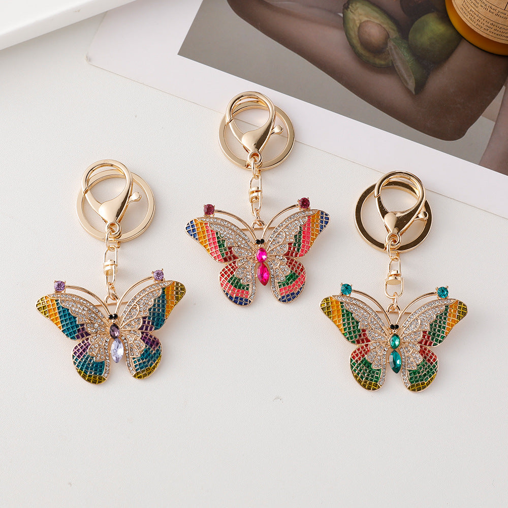 Wholesale Colored Butterfly Alloy Keychains ACC-KC-ChenHui003