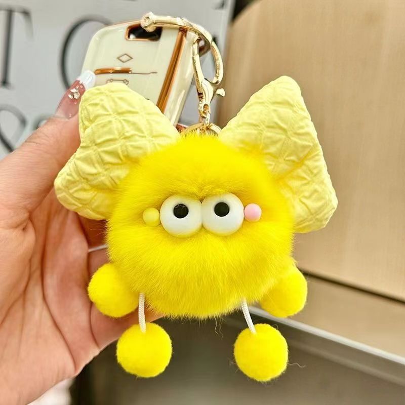 Wholesale Plush Bow Briquette Keychains ACC-KC-ChenChen005