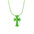 Wholesale  plastic colorful cross necklace