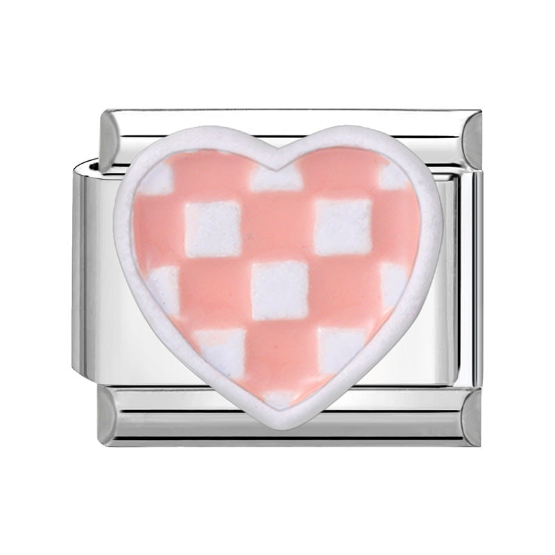 Wholesale Italian Charm Bracelet 9mm DIY Splicing Bow Patch Stainless Steel Composable Bracelet