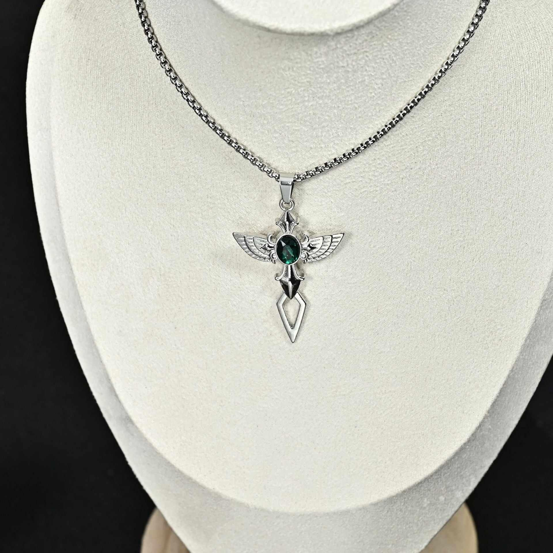 Wholesale Retro Vintage Cross Pendant Necklace For Men Stainless Steel Long Chain Chic Fashion Jewelry Accessory Gift