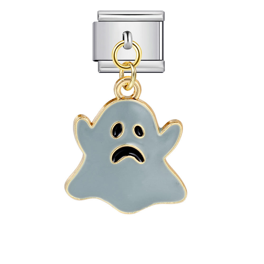 Wholesale Italian Charm Bracelet 9mm DIY -themed pendant  Creative Stainless Steel Composable Bracelet