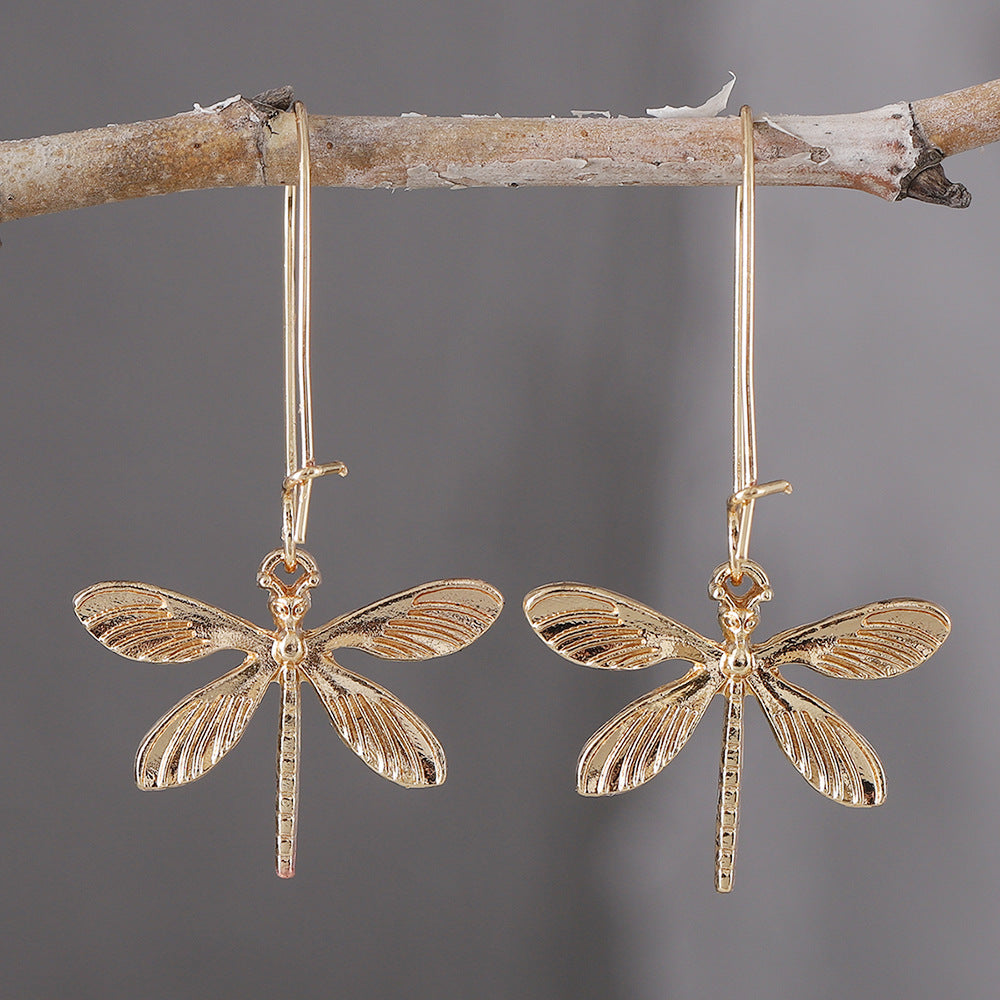 Wholesale  Retro Dragonfly Pendant Earrings