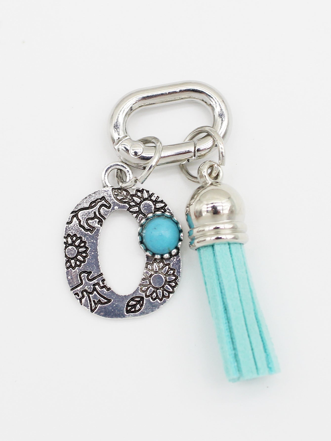 Wholesale New Ethnic Style Turquoise 26-Letter Tassel Shoe Bag Pendant Jewelry