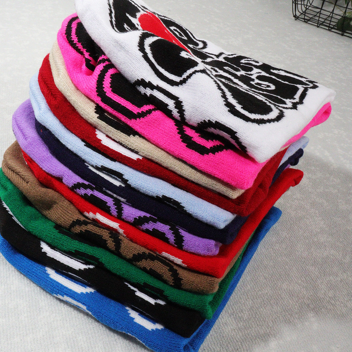 Wholesale Y2K Personalized English Letter Knitted Hat Beanie ACC-HT-Junl002