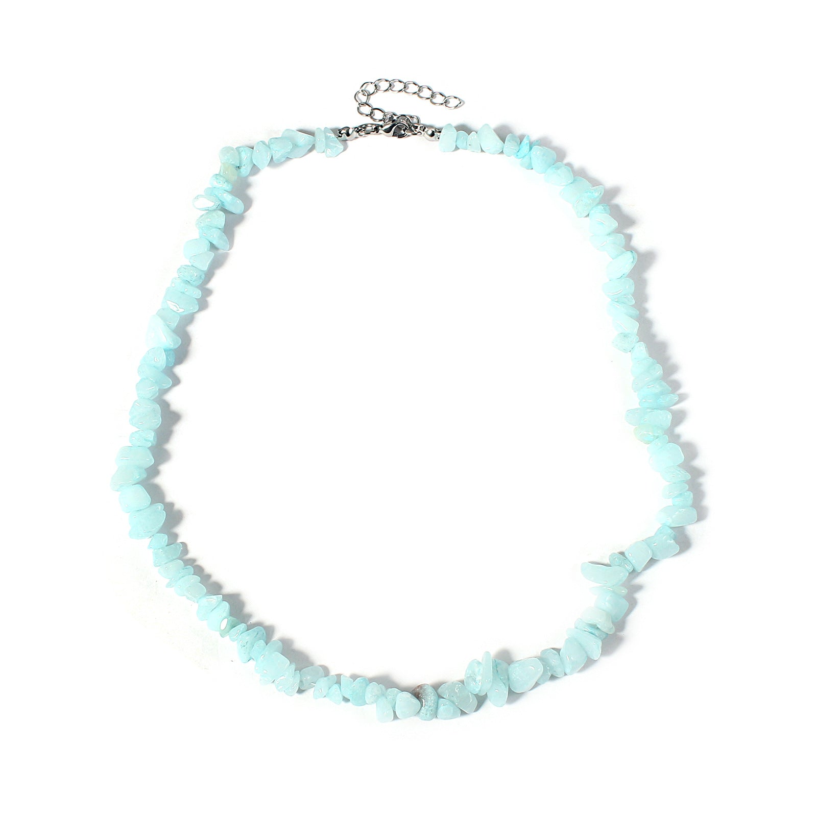 Wholesale natural irregular crystal gravel necklace