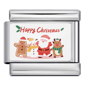 Wholesale  Italian Charm Bracelet 9mm DIY Christmas series Creative Stainless Steel Composable Bracelet