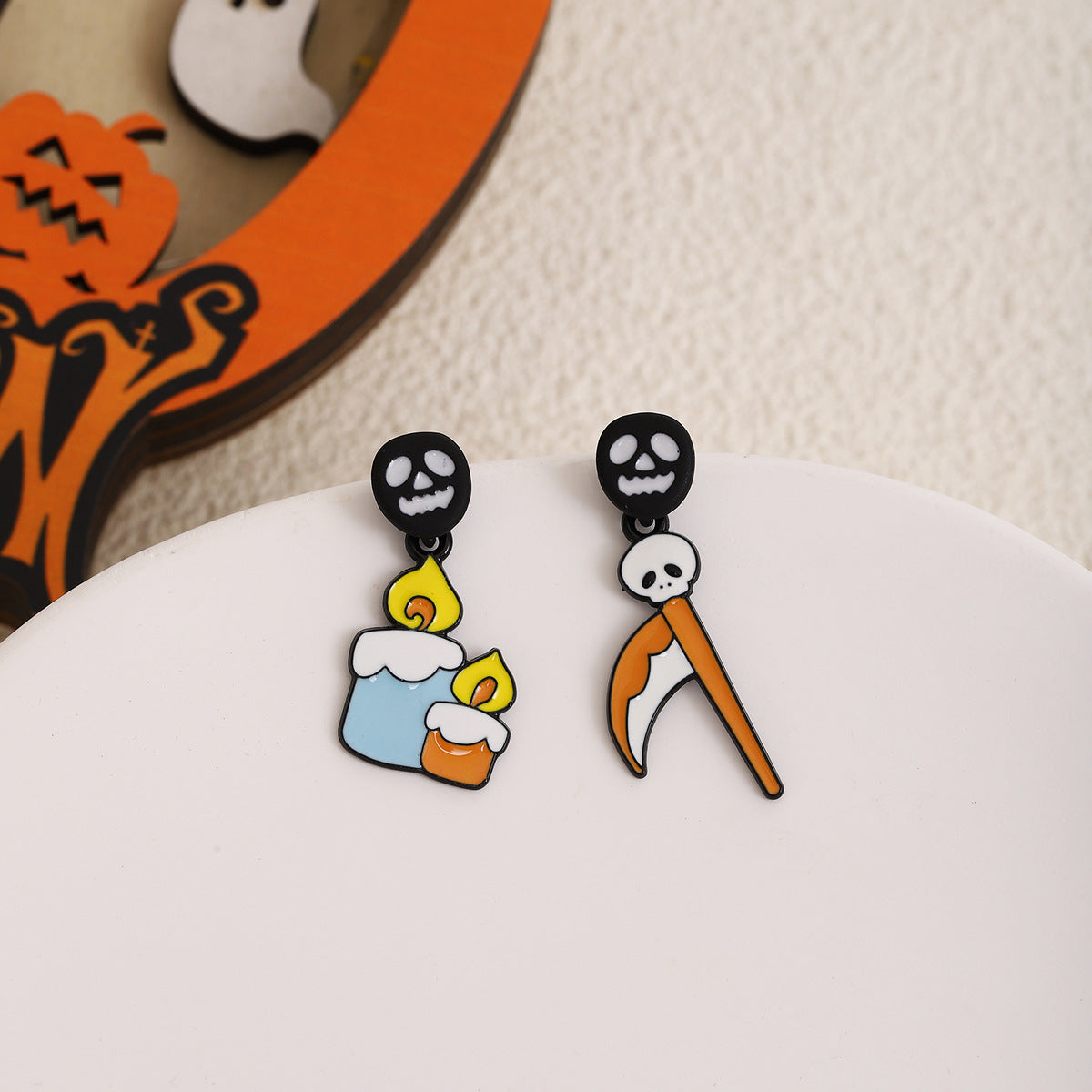 Wholesale  cartoon cute ghost pumpkin earrings