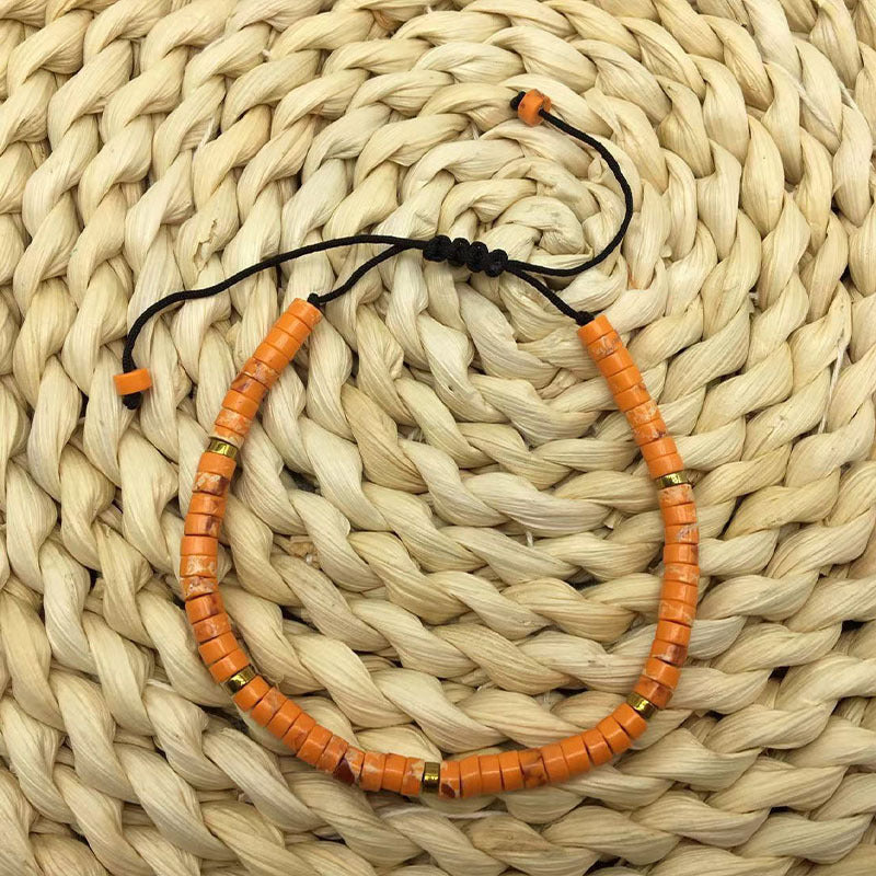 Wholesale Natural Stone Spacer Beads Braided Bracelet Adjustable Bracelet ACC-BT-Yima006