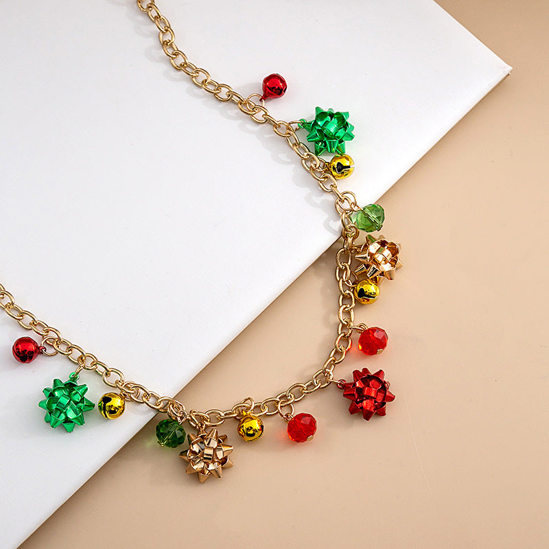 Wholesale Christmas Colorful Bell Necklace ACC-NE-Tiangao013