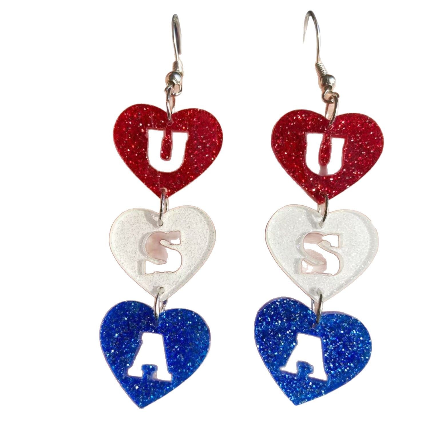 Wholesale  United States Independence Day acrylic earrings