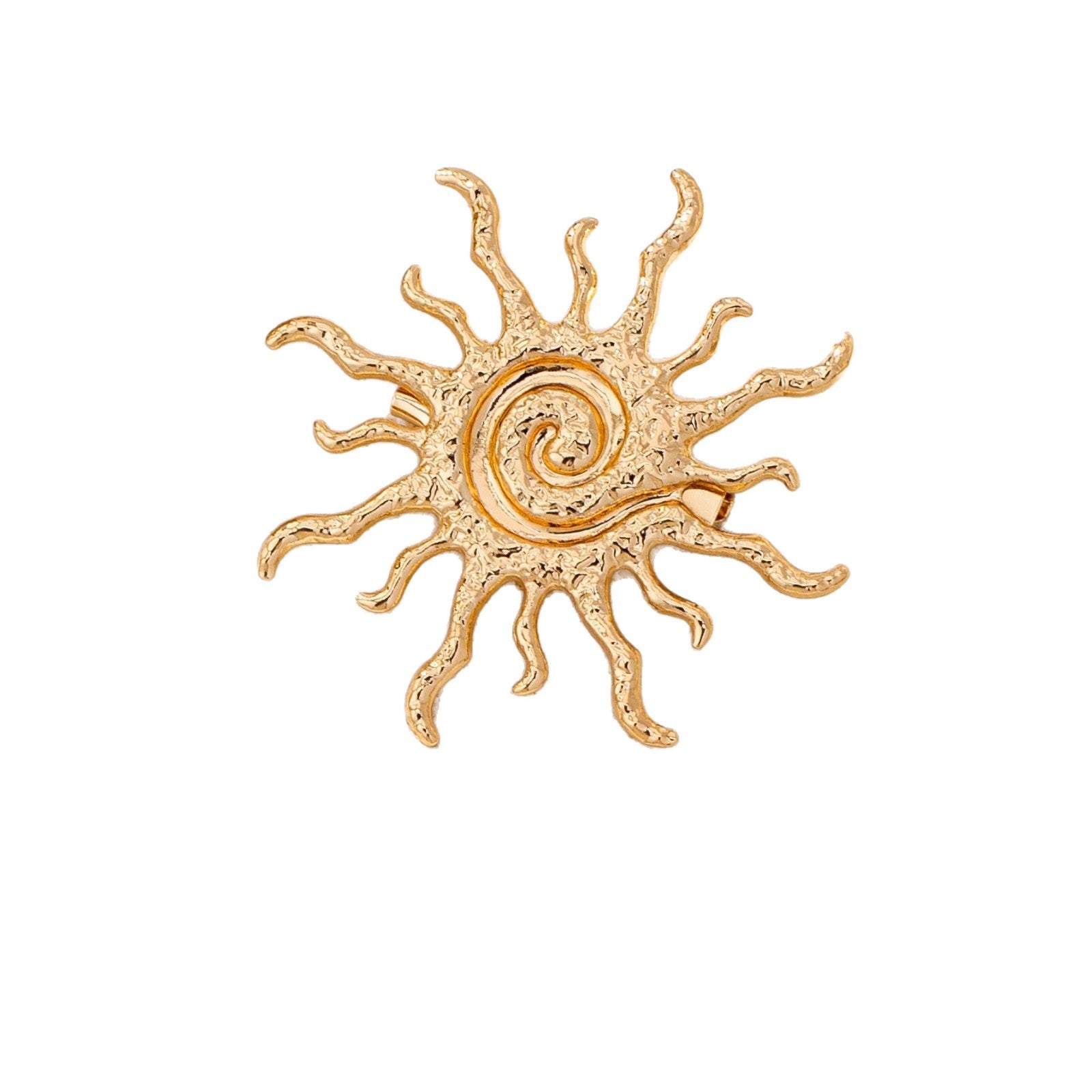 Wholesale Women S Gold Sun Brooch Stylish Metal Jewelry Accessory For Daily Wear Party Gift And Boutique Resale