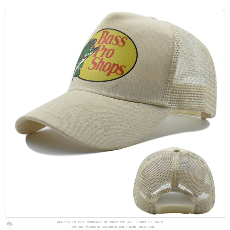 Wholesale Solid color printed outdoor fishing sun protection men' s baseball cap hat