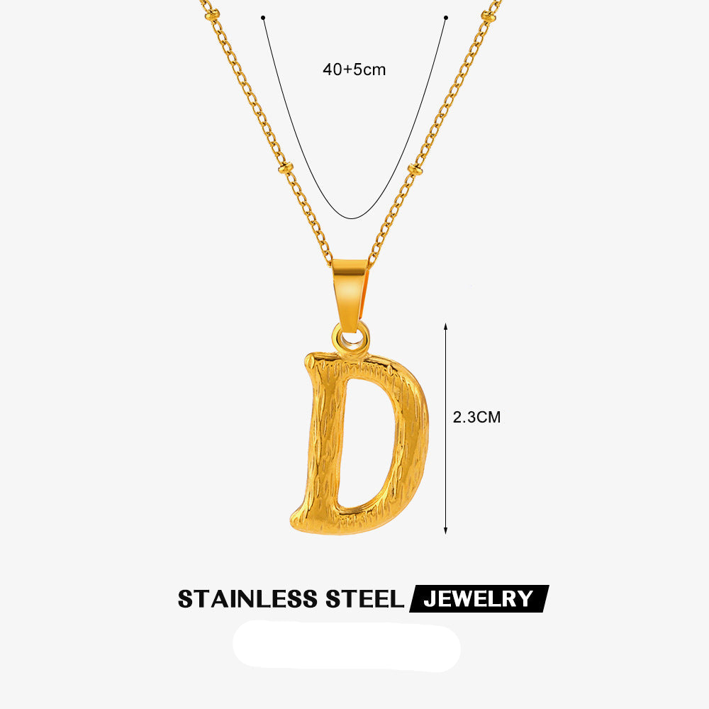 Wholesale Stainless Steel Fashion 26 Letter Necklace