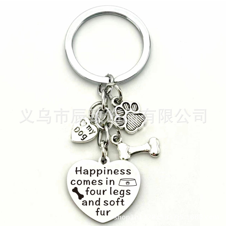 Wholesale Stainless Steel Pet Dog Keychain Creative Keychain ACC-KC-Chenz003