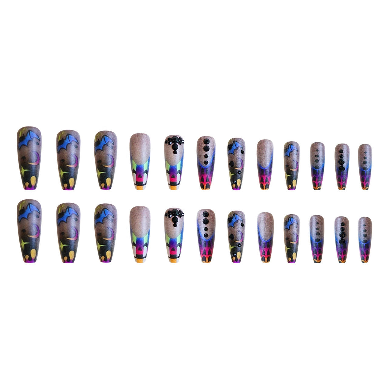 Wholesale 24 Pieces/ box  Colorful  Nails Kits Nail Stickers