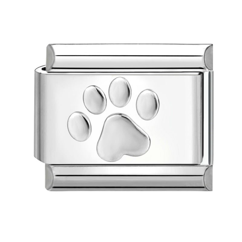 Wholesale Italian Charm Bracelet 9mm DIY Splicing Cute Creative Stainless Steel Composable Bracelet