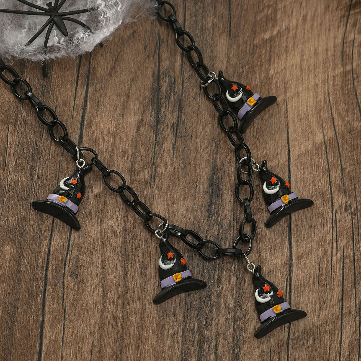 Wholesale Halloween Creative Pumpkin Ghost Pendant Necklaces Choker Necklaces ACC-NE-JunJie009